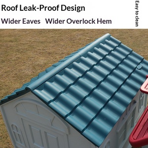 บ้านสุนัขพลาสติกสำหรับทุกสภาพอากาศ ระบายอากาศได้ดี ใช้ได้ทั้งในบ้านและนอกบ้าน ขายจากโรงงาน - Product Image 3