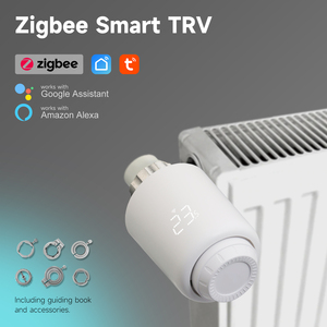 Válvula Termostática Inteligente para Radiador Beok <span class=keywords><strong>TRV</strong></span>-601 Zigbee, Válvula Termostática Programable con Control por Aplicación y Voz para Calefacción del Hogar - Product Image 1