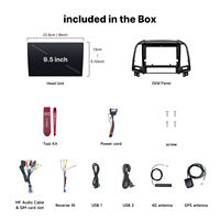 Autoradio Android Youducar pour Santa Fe 2006-2012 avec lecteur CD, unité centrale, navigation, CarPlay, audio haute résolution, aide au recul capacitif