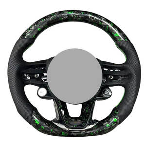 Volante de Fibra de Carbono Forjada y Cuero para <span class=keywords><strong>Cadillac</strong></span> CTS, Estilo Deportivo para ATS/ATS-<span class=keywords><strong>V</strong></span>/CT4/CT5/<span class=keywords><strong>CT6</strong></span>, Color Personalizable - Product Image 2