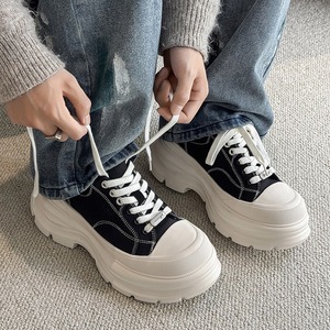 2025 New Style Elevated Lightweight Casual Dad Shoes Suitable for Both Men and Women Breathable Canvas Shoes Trendy <b>Sneakers</b> - Product Image 2