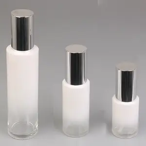 Conjunto de garrafas de vidro para embalagens de cosméticos por atacado, sub-garrafa vazia, embalagem para produtos de cuidados com a pele