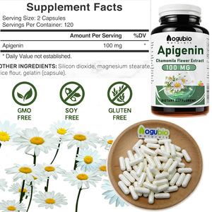 Label pribadi ekstrak suplemen tidur Chamomile suplemen <span class=keywords><strong>Apigenin</strong></span> 50mg <span class=keywords><strong>Apigenin</strong></span> Capsules - Product Image 4