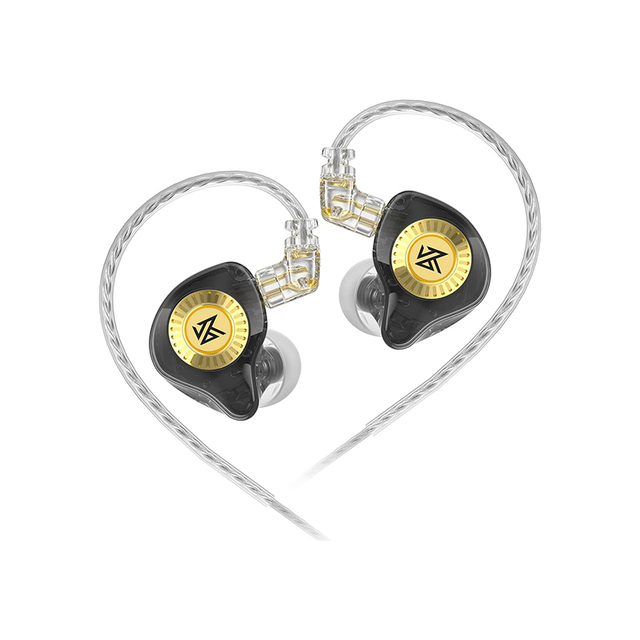 KZ EDX Ultra HiFi In Ear Monitor Earphones 10mm Dual Magnetic Dynamic Driver Wired Headphones 2 Pin Detachable Silver Cable IEM
