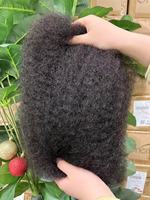 Orientfashion Cheveux Brésiliens Afro Kinky Doux en Vrac pour Tresses, Dreadlocks, Crochets – Extensions de Cheveux Humains 8-24 pouces