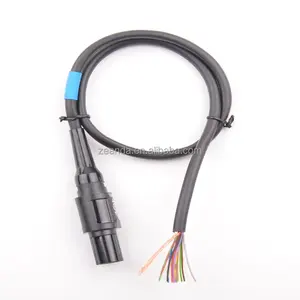 Customized 14 pin circular Lemos aviation male plug cable extension medical cable