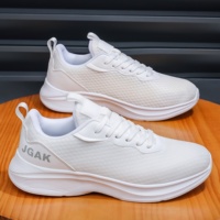 Chaussures de sport décontractées de luxe pour hommes 2026, de marque célèbre, en cuir véritable et maille légère, haute qualité
