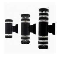 Lampe murale de jardin LED circulaire moderne, design créatif pour couloir, éclairage extérieur en aluminium E26/E27 pour cour
