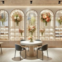 Vitrine et étagères d'exposition de parfums M&S avec éclairage LED de haute qualité |   Meubles de présentation sur mesure pour les boutiques et les magasins de détail