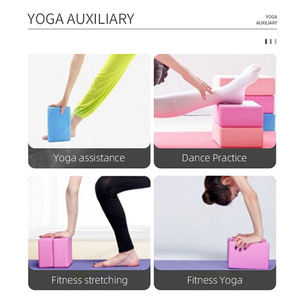 Bloques <span class=keywords><strong>de</strong></span> <span class=keywords><strong>yoga</strong></span> con logotipo personalizado 9x6x4 pulgadas <span class=keywords><strong>EVA</strong></span> espuma <span class=keywords><strong>Yoga</strong></span> ladrillo ligero suave antideslizante gimnasia bloques <span class=keywords><strong>Yoga</strong></span> Pilates Accesorios - Product Image 5