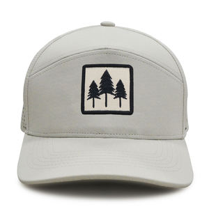 Custom Embroidered Patch Camping Cap Waterproof Sun <b>Shielding</b> Breathable Mesh Back Adjustable Snapback Unisex Outdoor Sports Hat - Product Image 4