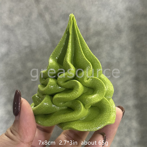 ไอศกรีมนุ่มรสฮันนี่สโนว์ หอมกลิ่นนมละลายละมุน ขนาด 7 ซม. แบบแบน รูปทรงพลาสติกสีม่วงลายวน ทำด้วยมือ - Product Image 5