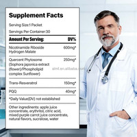 Complément Énergétique OEM/ODM : Sachet Liquide Oral NAD+ (Nicotinamide Riboside, PQQ, Trans-Resvératrol, Quercétine, Phytosome) 10g