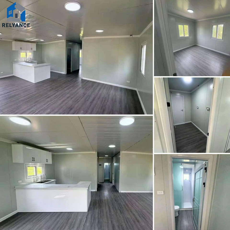 Simple Store Design Using Shipping Containers 20ft Expandable Modular Home Capsule House Two Bedroom and Kitchen Easy ...