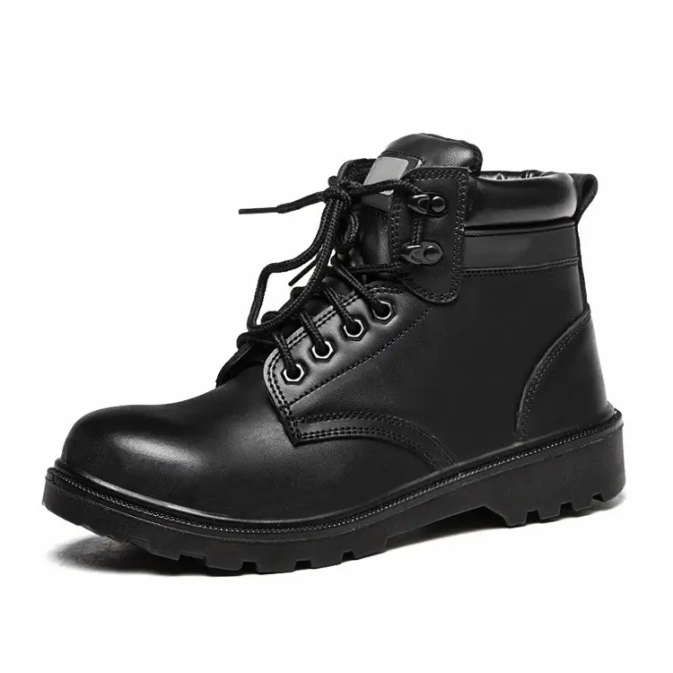s1 s2 s3 wear resistant anti puncture steel toe black construction shock resistant genuine leather safety shoes work boots