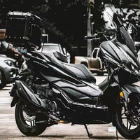 F2-MOTO 65L Coffre de moto personnalisé noir en aluminium pour moto