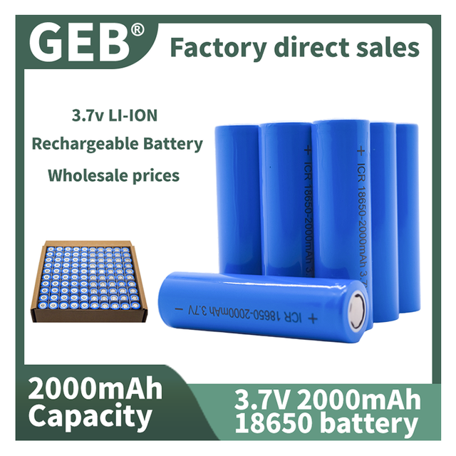 Low-price wholesale original 18650 battery 3.7V li ion battery toy flashlight lithium-ion rechargeable battery