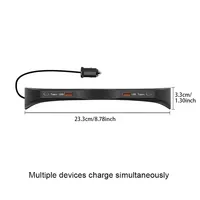 Station d'accueil de charge rapide Vtear pour voiture, répartiteur de type C, accessoires de décoration intérieure pour WEY Tank 400 2023-2024
