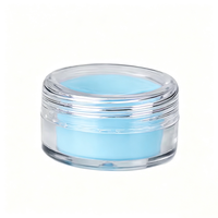 Vente en gros de pots cosmétiques en plastique transparents de 5 ml, 10 ml, 5 g avec doublure en silicone et bouchons à vis pour l'emballage des soins personnels de la peau