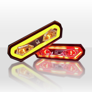 Luz de Freno Trasera Universal de 50W y Tres Colores para UTV y ATV, Luz de Persecución LED Roja para Jeep, Camión, Pickup, Todoterreno y Marcha Atrás - Product Image 1