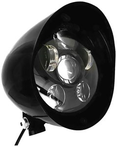 Faro LED Tri Bar Nero da 5,75 Pollici, Sistema di Illuminazione per Moto Harley Sportster Dyna - Product Image 1