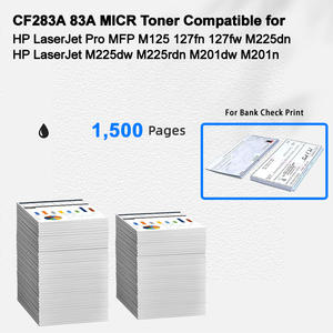 Cartucho de tóner MICR Compatible con IBEST <span class=keywords><strong>HP</strong></span> CF283A 83A Compatible con <span class=keywords><strong>HP</strong></span> LaserJet Pro MFP M125 127fn 127fw para impresión de cheques bancarios - Product Image 2