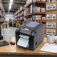 Imprimante d'étiquettes de codes-barres thermiques directes de bureau XPRINTER XP-370BM pour supermarché, entrepôt, café, compatible Windows/Linux