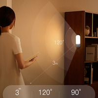 Lampu Sensor Led Dapat Diisi Ulang Nirkabel untuk Sensor Gerak dan Cahaya Kabinet Dapur