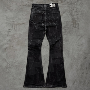 Jeans da Uomo Personalizzati, Stile Boot Cut, Streetwear, Larghi, Rock Revival, Cerati, Giapponesi, a Zampa d'Elefante - Product Image 3