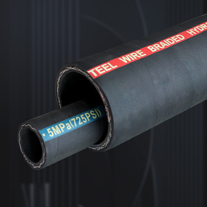 Chất lượng cao màu đen ống áp lực cao dây thép bện mạnh mẽ ống thủy lực chịu nhiệt độ cao ống dầu - Product Image 3