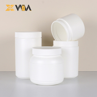 Récipient HDPE noir direct d'usine 150-200ml avec capuchon à double verrouillage, pot de col de 47mm bouteille de supplément