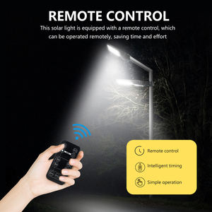 高ワット数のカスタマイズされたIP65ソーラーLED街路灯（バッテリーとABS付き、道路用、RoHS認証済み） - Product Image 3