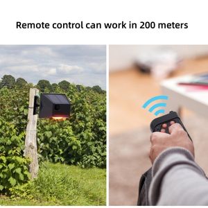 Antivol Maison Outdoor Garten Farm Zaun Sicherheits haus <span class=keywords><strong>Alarm</strong></span> Diebstahls icherung Fernbedienung Sirene <span class=keywords><strong>Solar</strong></span> <span class=keywords><strong>Alarm</strong></span> Licht Bewegungs sensor - Product Image 4