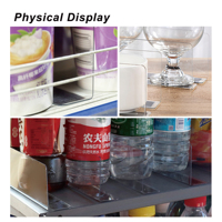 Panneau Protecteur PVC 45x4x6cm Longue Portee en L Magnetique pour Etagere Frigorifique Fruits Legumes Supermarche