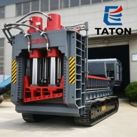 Cisaille hydraulique automotrice à portique, éprouvée par le temps, pour la découpe mobile de ferraille et la destruction de déchets métalliques