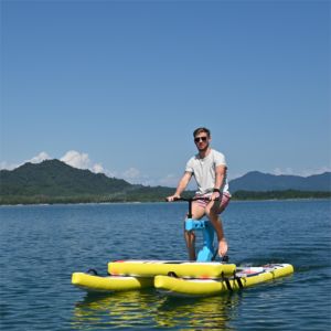 2023 Recém Água Jogar Equipamento Inflável Água Bicicleta Pontoon Lake <span class=keywords><strong>Sea</strong></span> Inflable Board com bicicleta - Product Image 3