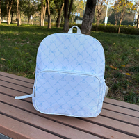 Sac à dos de voyage en nylon imperméable à l'eau floral rose personnalisé pour enfants et adolescents, cadeau de rentrée des classes pour femmes