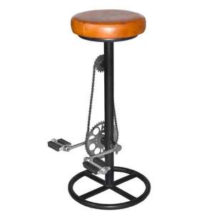 Pièces de cycle créatif faites à la main tabouret de bar de haute qualité tabourets en fer en bois industriels pour bar appartement salon meubles de maison - Product Image 1