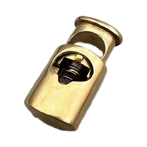 Garment Drawstring Brass Stopper <b>Toggle</b> Clasp Buckle Spring Snap Rope <b>Clamp</b> Cord Lock Marine Rigging Yacht Boat Hardware Brass S - Product Image 5