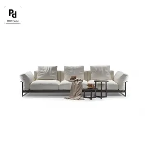 Italian Modern Design Fabric Sofa Living Room Sofa Flexible 3 Seat Sofa