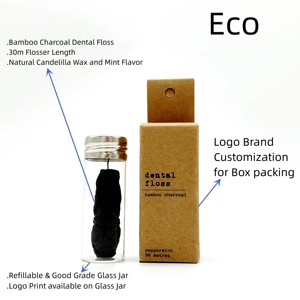 <span class=keywords><strong>Fil</strong></span> <span class=keywords><strong>dentaire</strong></span> ciré au charbon <span class=keywords><strong>de</strong></span> bambou naturel <span class=keywords><strong>de</strong></span> 30 m, soins bucco-dentaires écologiques, <span class=keywords><strong>fil</strong></span> <span class=keywords><strong>dentaire</strong></span> dans un pot en verre - Product Image 2