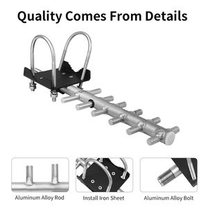 Antena Yagi direccional 2,4 Ghz 13 dBi Antena WIFI Yagi de acero inoxidable Antena de comunicación inalámbrica direccional para exteriores - Product Image 4