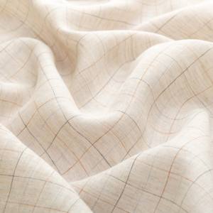 Prix usine 100% pur <span class=keywords><strong>lin</strong></span> tissu à carreaux écologique finition douce technique tissée respirant plaine teint garçon fille chemises - Product Image 3