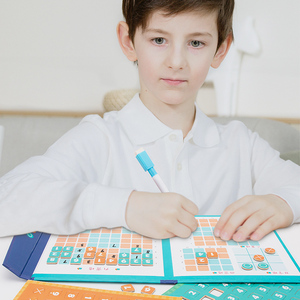 Jeu éducatif d'apprentissage arithmétique Jeu de Sudoku magnétique Livre de Sudoku en bois Jeu de société pour enfants - Product Image 3
