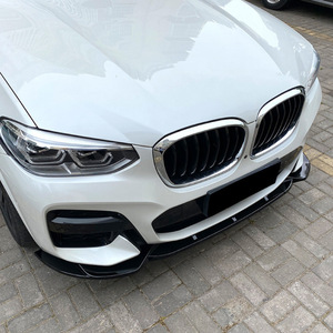 Alerón Delantero para BMW X3 G01 X4 G02, Paquete M 2018-21, Acabado Mate con Textura de Fibra de Carbono Negro Piano, Piezas de Modificación para las Esquinas del Parachoques Delantero - Product Image 2
