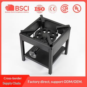 Réchaud à <span class=keywords><strong>gaz</strong></span> en fonte à brûleur unique pour usage extérieur, alimenté au butane, haute chaleur HT-5001 - Product Image 2
