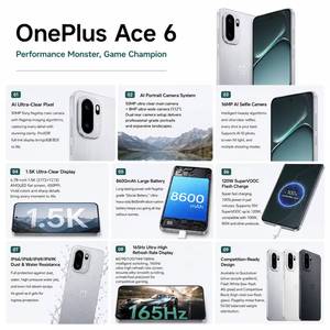 <span class=keywords><strong>OnePlus</strong></span> <span class=keywords><strong>Ace</strong></span> 6 5G Snapdragon 8 Elite หน้าจอ 6.83 นิ้ว 1.5K 165Hz AMOLED แบตเตอรี่ 7800mAh ชาร์จเร็ว 100W กล้อง 50MP <span class=keywords><strong>ราคา</strong></span>ขายส่ง - Product Image 3