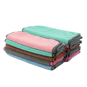 Serviette en microfibre personnalisée à poils hauts et bas pour animaux de compagnie serviette de bain absorbante douce pour chien serviette de bain pour chat