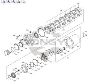 חופר ציר חלקי חילוף נושאת כוכב ZGAQ-01305AS חצוף כוכב עליון R200W-7 - Product Image 3