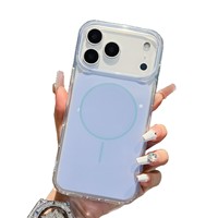 Coque de téléphone magnétique pour iPhone 17 18 16 Pro Max Plus, coque arrière antichoc en TPU